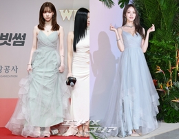 上品なイ・ソンギョンVS愛らしいaespaウィンター、同じドレスで異なるムード